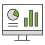 Bildschirm mit verschiedenen Diagrammen von SYNAXUS 2