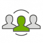 Avatare in grün und Grau ICON von SYNAXUS